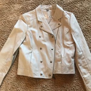Guess Cropped Leather Jacket